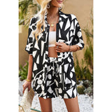 Allover Print Loose Fit Shirt Short sets - MVTFASHION.COM