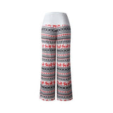 Christmas Print Wide Leg Maxi Pants - MVTFASHION.COM
