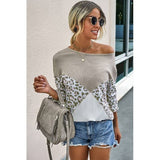 Crew Neck Long Sleeve Loose Fit Top - MVTFASHION.COM