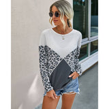 Crew Neck Long Sleeve Loose Fit Top - MVTFASHION.COM