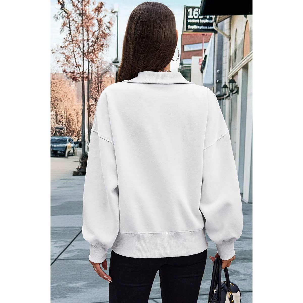 Drop Shoulder Zipper Loose Fit Pockets Hoodie - MVTFASHION.COM