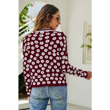 Floral Long Sleeve Sweatshirt - MVTFASHION.COM