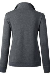 Half Zipper High Collar Sweatshirts - MVTFASHION.COM