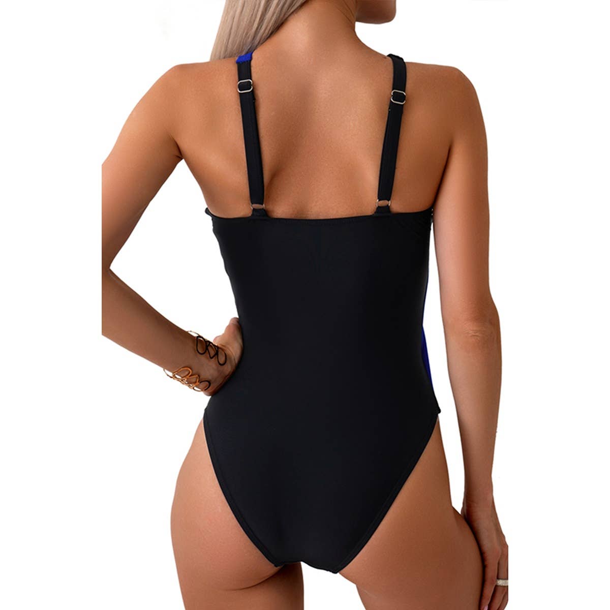 Halter Cross Cut Out One Piece Swimsuit - MVTFASHION.COM