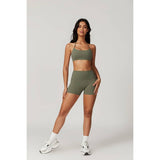 Halter High Waist Sleeveless Elastic Sport Bra - MVTFASHION.COM