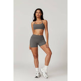 Halter High Waist Sleeveless Elastic Sport Bra - MVTFASHION.COM