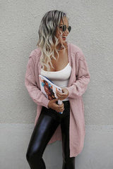 KNIT LONG SLEEVES CARDIGAN - MVTFASHION.COM