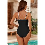 One Piece Ruched Bodycon High Cut Swimsuit - MVTFASHION.COM