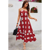 One Shoulder Print Belt Sleeveless Ruffle Dress - MVTFASHION.COM