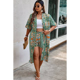 Plus Size Two Pieces Printed Elastic Waist Sets - MVTFASHION.COM