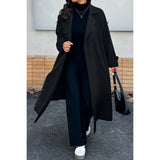 Plus Stand Collar Double Breasted Long Body Coat - MVTFASHION.COM