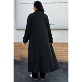 Plus Stand Collar Double Breasted Long Body Coat - MVTFASHION.COM
