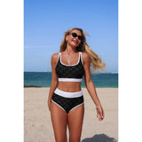 Push Up Triangle High Waisted Band Bikini - MVTFASHION.COM