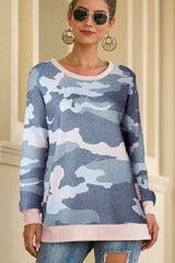 Round Neck Loose Fit Sweatshirts - MVTFASHION.COM