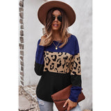 Round Neck Print Sweater - MVTFASHION.COM