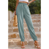 Ruched Solid Pockets Pant - MVTFASHION.COM