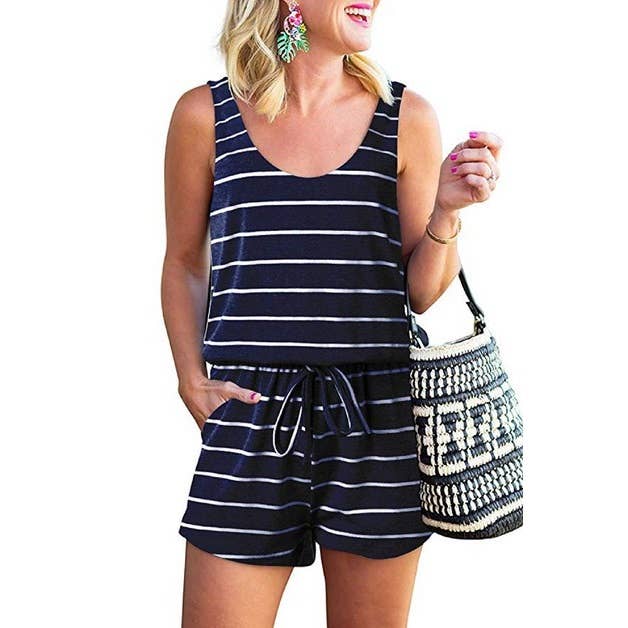 Sleeveless Drawstring Jumpsuits - Clearance - MVTFASHION.COM