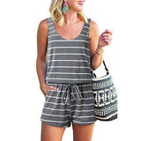 Sleeveless Drawstring Jumpsuits - Clearance - MVTFASHION.COM