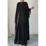 Solid Elegant Sequin Satin Knit Party Long Dress - MVTFASHION.COM