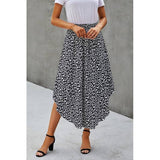 Solid Loose Fit Ruffle Maxi Skirt - MVTFASHION.COM