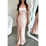 Solid Off Shoulder Ruched Bodycon Full Dress - MVTFASHION.COM