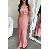 Solid Off Shoulder Ruched Bodycon Full Dress - MVTFASHION.COM