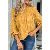 Solid Sheer See Through Puff Top - MVTFASHION.COM