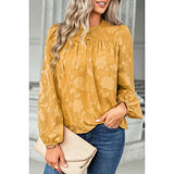 Solid Sheer See Through Puff Top - MVTFASHION.COM