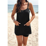 Solid Two Pieces Sleeveless Pockets Active Sets - MVTFASHION.COM