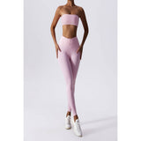 Solid Wide Waist Band Tight Fit Drawstring Legging - MVTFASHION.COM