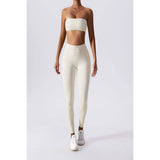 Solid Wide Waist Band Tight Fit Drawstring Legging - MVTFASHION.COM