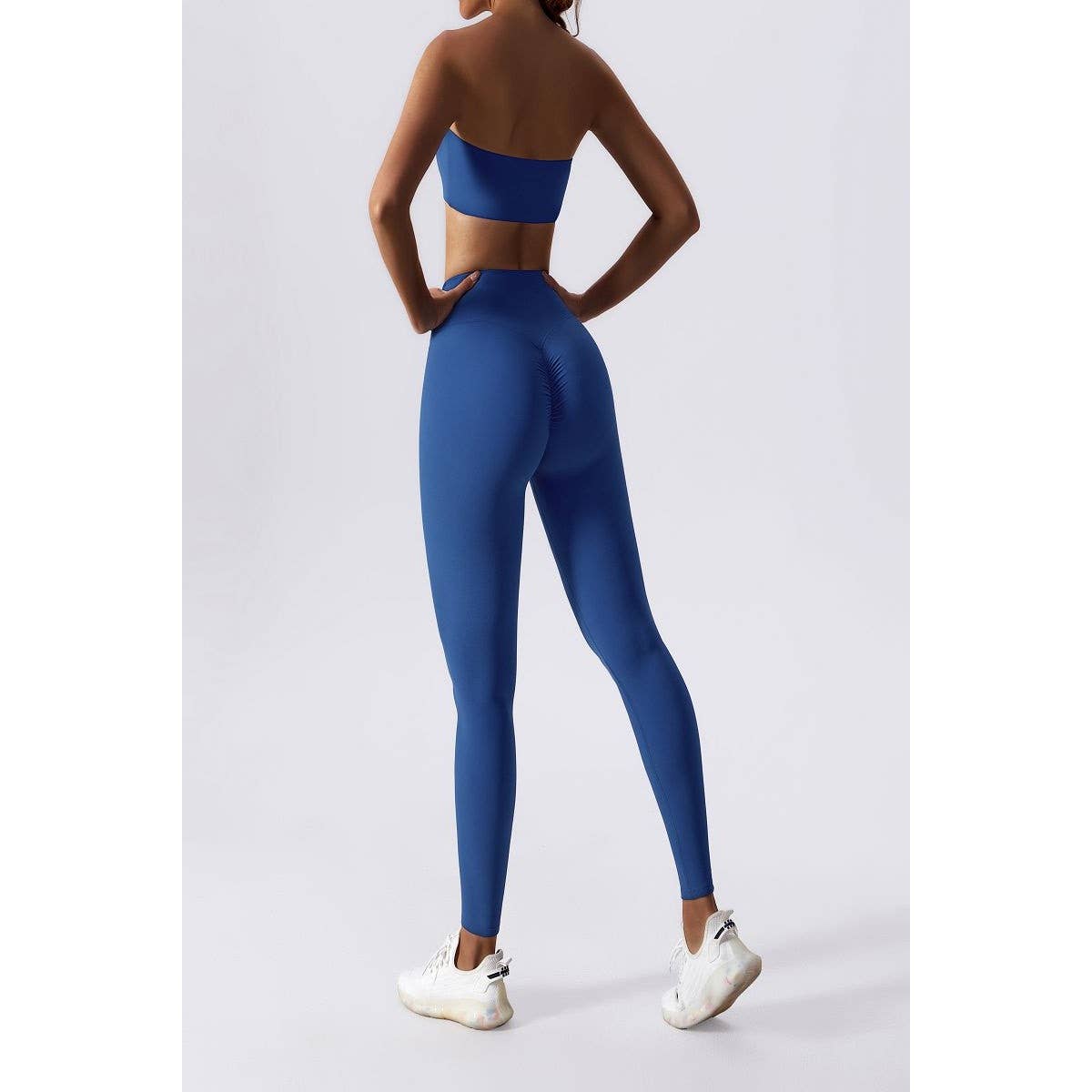 Solid Wide Waist Band Tight Fit Drawstring Legging - MVTFASHION.COM