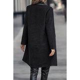 Solid Zipper Thick Knit Fit Suit Coat - MVTFASHION.COM