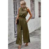 Two Pieces Side Open Pockets Sleeveless Sets - MVTFASHION.COM