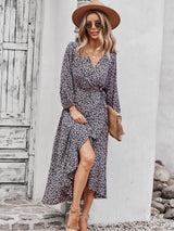 Boho Blossom Wrap Dress - MVTFASHION