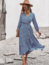 Boho Blossom Wrap Dress - MVTFASHION