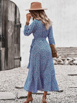 Boho Blossom Wrap Dress - MVTFASHION