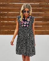 Boho Chic Floral Dot Dress - MVTFASHION