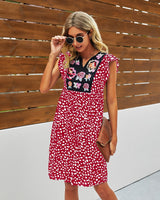 Boho Chic Floral Dot Dress - MVTFASHION