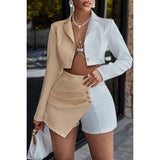 Button Trim Front Open Two Pieces Romper Sets - MVTFASHION.COM