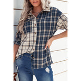 Classic Plaid Button Pocket Shirt - MVTFASHION