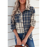 Classic Plaid Button Pocket Shirt - MVTFASHION