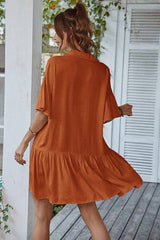 Comfy Chic V-Neck Tunic Dress - MVTFASHION