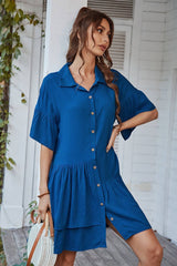 Comfy Chic V-Neck Tunic Dress - MVTFASHION