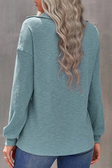 ComfyChic Half Zip Knit Top - MVTFASHION