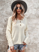 Cozy Chic Button-Up Sweater - MVTFASHION