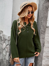 Cozy Chic Button-Up Sweater - MVTFASHION