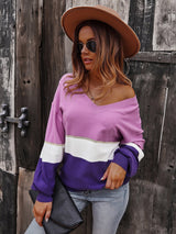 Cozy Chic Color Block Sweater - MVTFASHION