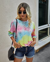 Cozy Chic Tie Dye Backless Sweatshirt - MVTFASHION