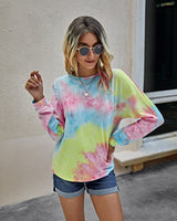 Cozy Chic Tie Dye Backless Sweatshirt - MVTFASHION